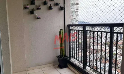 Apartamento com 2 dormitórios à venda, 63 m² por R$ 670.000,00 - Marapé - Santos/SP