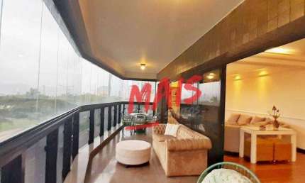 Apartamento com 3 dormitórios, 252 m² - venda  ou aluguel - Pompéia - Santos/SP