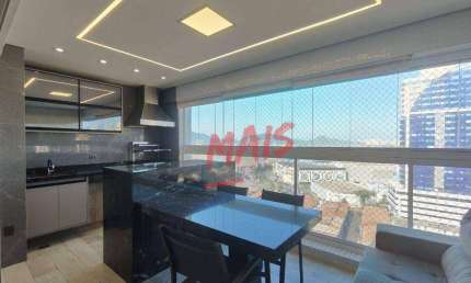 Apartamento com 3 dormitórios para alugar, 111 m²- Ponta da Praia - Santos/SP