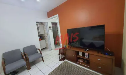 Apartamento com 2 dormitórios à venda, 66 m²  - estuário - santos/sp