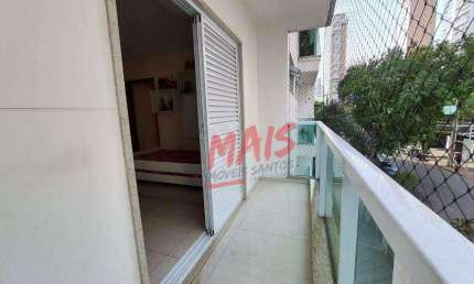 Apartamento com 3 Dormitórios à venda, 100 m²  - Gonzaga - Santos/SP
