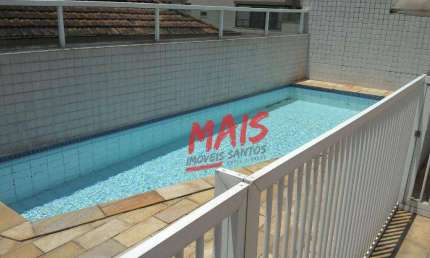 Apartamento Garden com 3 dormitórios, 80 m² - Gonzaga - Santos/SP