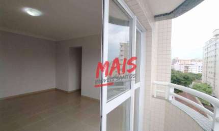 Apartamento com 2 dormitórios para alugar, 94 m² - Embaré - Santos/SP