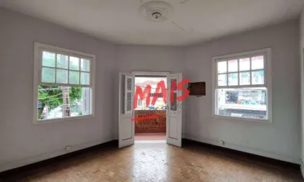 Casa sobreposta alta para comercio, 100 m² - gonzaga - santos/sp