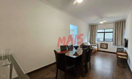 Apartamento próximo a praia e mobiliado, 1 quarto, para alugar, 65 m² - Boqueirão - Santos/SP