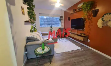 Apartamento com 2 dormitórios à venda, 80 m² por r$ 450.000,00 - ponta da praia - santos/sp
