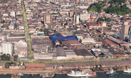 GALPÃO COMERCIAL NO CENTRO DE SANTOS ÁREA PRÓXIMA DO PORTO DE SANTOS 4200m
