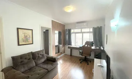 Apartamento de 1 dormitório à venda, próximo à praia, 45 m² - gonzaga, santos/sp