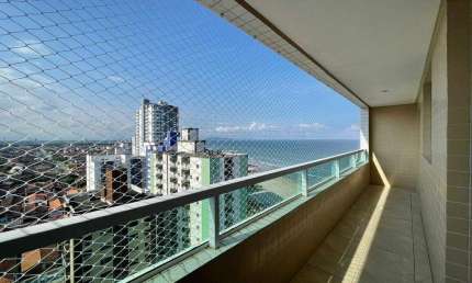 APARTAMENTO FRENTE MAR 1 DORMITÓRIO VARANDA GOURMET 1 VAGA GUILHERMINA
