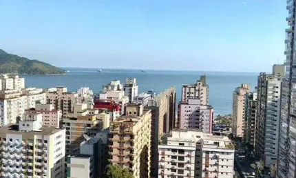 Cobertura 5 dormitórios espetacular com vista para o alto mar lazer santos