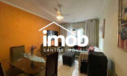 Apartamento com 3 dormitórios à venda, 91 m² por R$ 430.000 - Encruzilhada - Santos/SP
