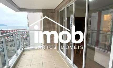 Apartamento Vista Mar com 3 dormitórios no José Menino - Santos, SP