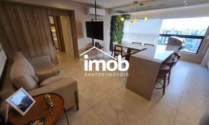 Venda - Apartamento 2 dormitórios com lazer - Ponta da Praia - Santos