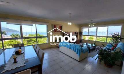 Apartamento Vista Mar com 3 dormitórios no Boqueirão em Santos/SP