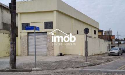Galpão Esquina 305 m² a.u. a venda no Estuário em Santos SP