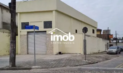 Galpão Esquina 305 m² a.u. para Locação no Estuário em Santos SP