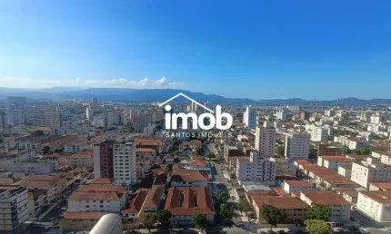 Apartamento de 2 dormitórios à venda com vista livre, 74 m² - Embaré, Santos/SP
