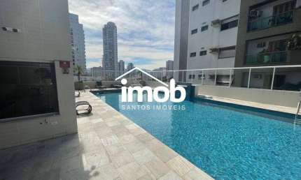 Apartamento no Gonzaga, 2 Quartos (2 Suíte), 1 Vaga Demarcada, Lazer Completo, 87 m²