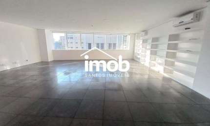Conjunto Comercial com 148 m² para locação no Gonzaga em Santos/SP