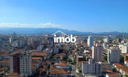 Venda - apartamento 1 dormitório - vista livre com lazer - embaré - santos