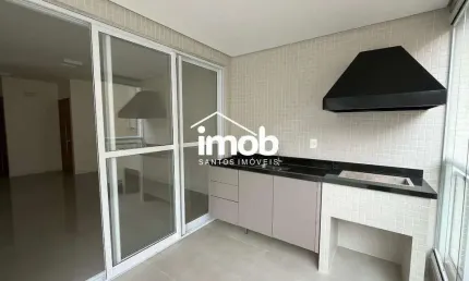 Apartamento na quadra da Praia com 2 suítes no Boqueirão em Santos/SP
