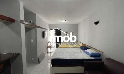 Flat no Centro de São Vicente, 1 Dormitório, Piscina, 1 Vaga, 32 m2