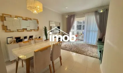 Comprar Apartamento no Gonzaga – Santos/SP | 95 m² úteis | 3 dormitórios | 2 vagas | Lazer completo