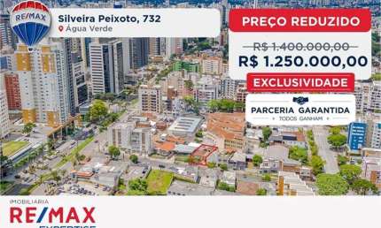 Terreno à venda na Rua Silveira Peixoto, 732, Água Verde, Curitiba