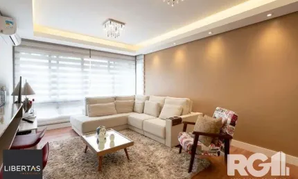 Apartamento de 3 dormitórios com suíte e churrasqueira, lavabo e 2 vagas de gara