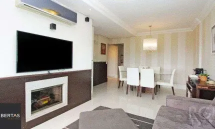 Apartamento para Venda  -  2 dormitórios,  1 suite,  andar alto,  LAREIRA, CHURR