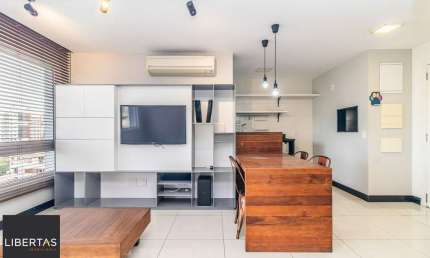 Apartamento 1 dormitório (reversível para 2) | Suíte | Semi Mobiliado