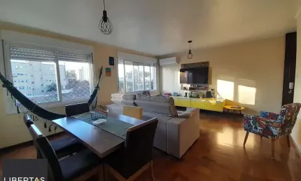 Apartamento semi mobiliado para locação no bairro Higienópolis, com 110m² , 3 do