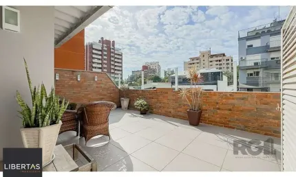 Cobertura de 3 quartos, suíte e 1 vaga de garagem no bairro petrópolis em poa/rs