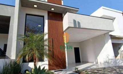 Casa Térrea com 3 quartos, sendo 1 suíte, 3 banheiros, garagem para 4 carros, à Venda no Condomínio Reserva Ipanema, Sorocaba/SP