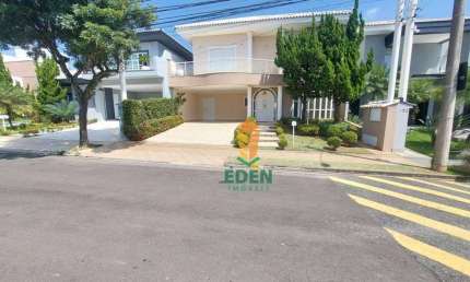 Casa de Alto Padrão com 3 suítes, 4 banheiros, garagem para 4 carros, à Venda no Condomínio Sunset, Parque Campolim, Sorocaba/SP