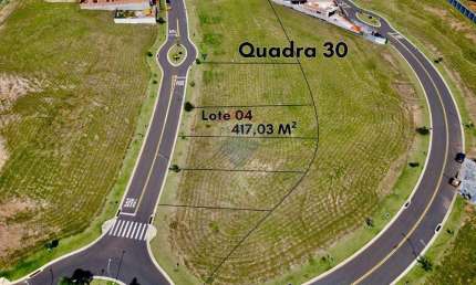 Terreno para venda no Condomínio  Flor D’Aldeia - Aldeia dos Pássaros II - 417,03m²