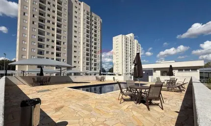 Apartamento moderno com semi mobiliado vista deslumbrante no cidade d'itália em mogi guaçu