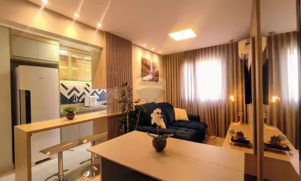 Apartamento de 2 dormitórios moderno e bem localizado – 54,28m² – 3º andar