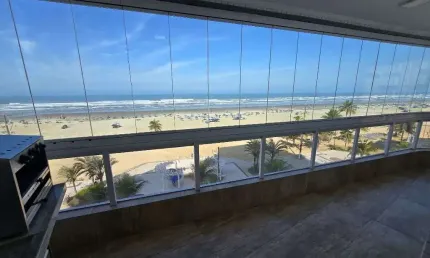 Apartamento FRENTE MAR com 3 Quartos na Guilhermina - Praia Grande/SP