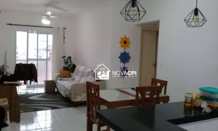 Apartamento com 2 quartos na tupi em praia grande/sp