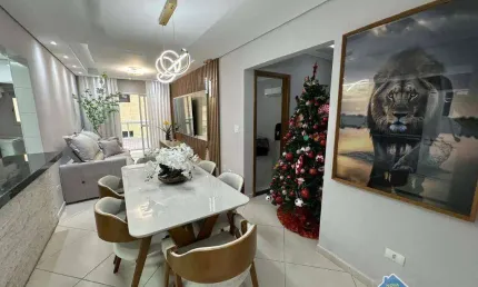 Apartamento com 2 quartos canto do forte na praia grande/sp