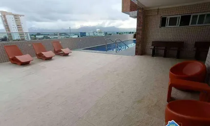 Apartamento com 2 quartos na vila guilhermina - praia grande/sp