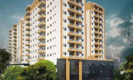 Apartamento com 2 quartos boqueirão em praia grande/sp