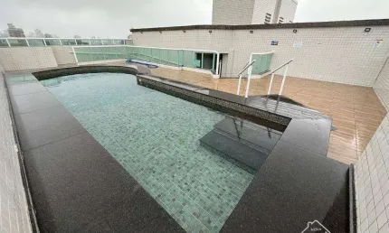 Apartamento com 2 quartos vila guilhermina praia grande/sp