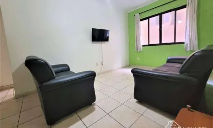 Apartamento com 1 quarto na vila guilhermina praia grande/sp