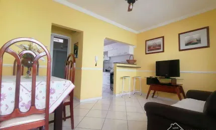 Apartamento com 1 quarto vila guilhermina praia grande/sp