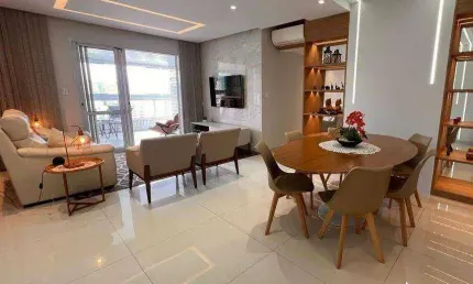 Apartamento com 3 quartos canto do forte praia grande/sp