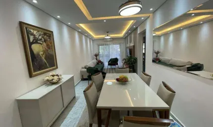 Apartamento com 2 quartos na guilhermina praia grande/sp
