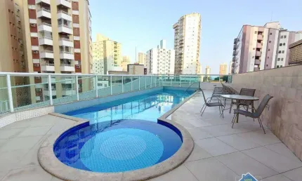 Apartamento com 2 quartos na guilhermina em praia grande/sp