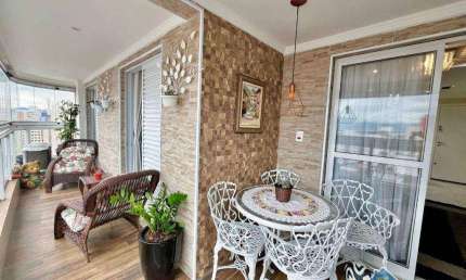 Apartamento vista mar com 2 quartos na Aviação em Praia Grande/SP